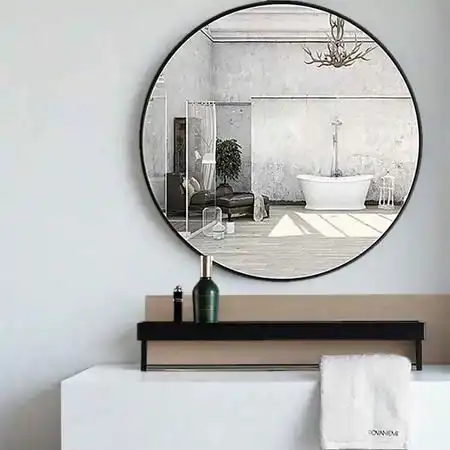 Cermin Kamar Mandi Bulat Model Nordic